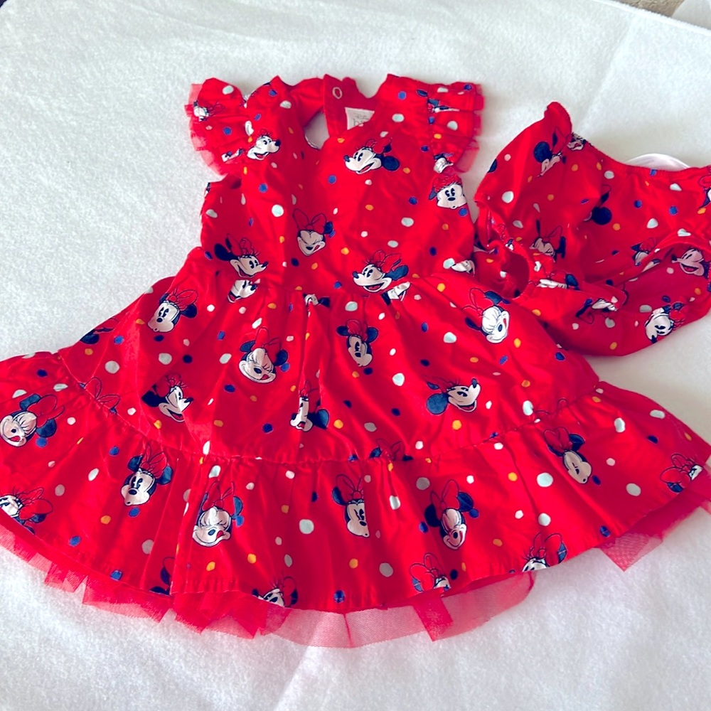 Mini mouse summer dress mini mouse color is navy blue